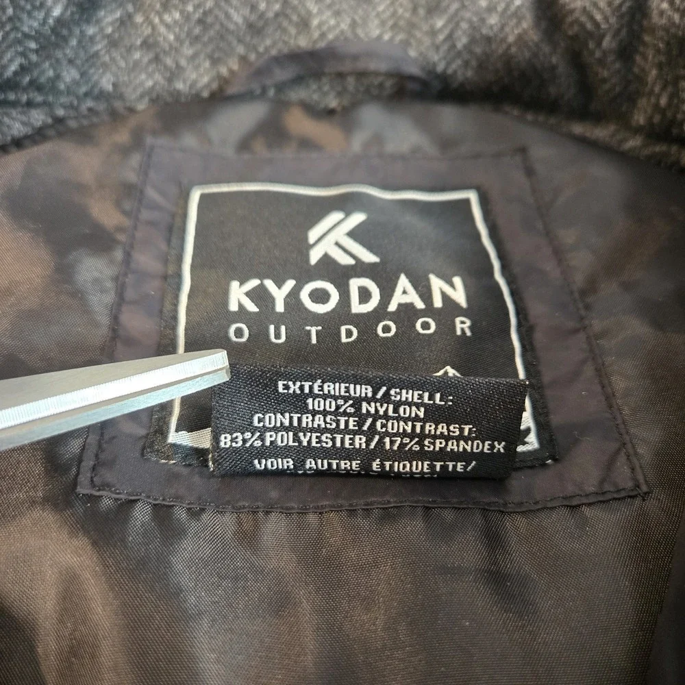 Kyodan Hybrid Jacket Womens Medium‎  Black Full Zip Stretch Puffer Outdoor